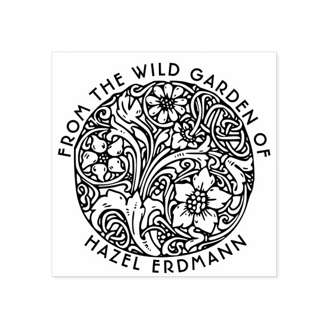 CARIMBO DE BUQUÊ DE FLORES DE VINTAGEM (Impressão)