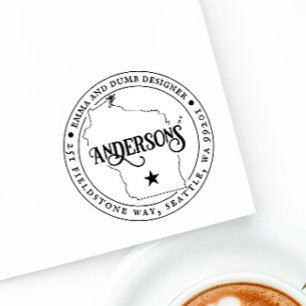 Carimbo de Carimbo de Endereço de Devolução de Wis