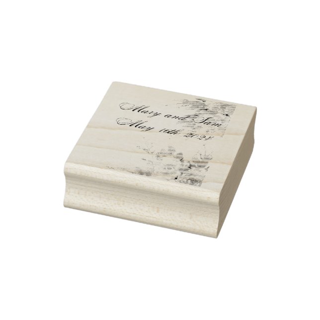 Carimbo de Casamento Personalizável (Carimbo)