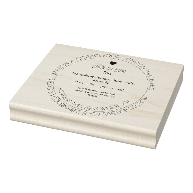 Carimbo de Comida da Lei de Algodão Simples (Carimbo)