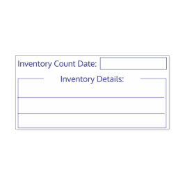 Carimbo de Contagem de Inventário