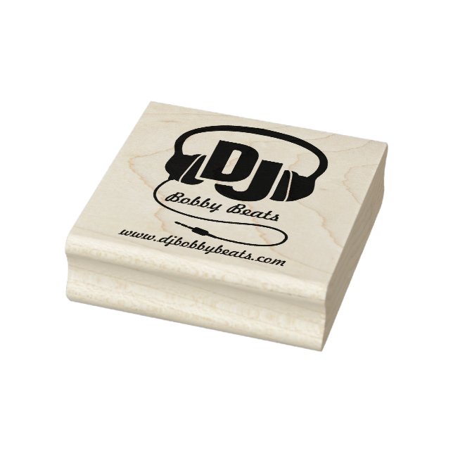 Carimbo de detalhes do nome comercial dos fones de (Carimbo)