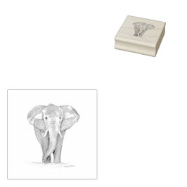 carimbo de elefante de borracha