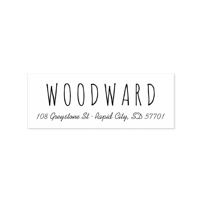 Carimbo de Endereço de Devolução de Script de Letr (Impressão)