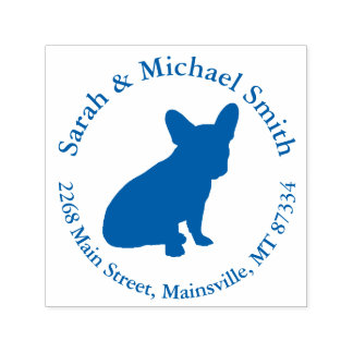 Carimbo de Endereço de Devolução do Buldogue Franc