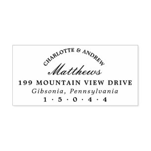 Carimbo de Endereço de Devolução do Primeiro e do