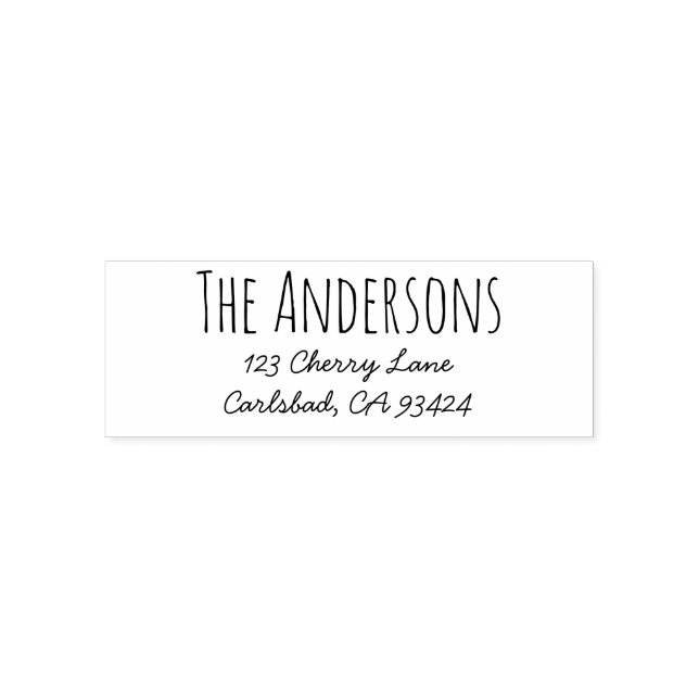 Carimbo de Endereço de Devolução | Fonte inspirada (Design)