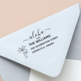 Carimbo de endereço de retorno da árvore de Palm H