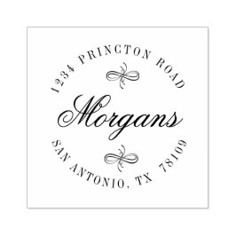 Carimbo de Endereço de Retorno da Família de Supor