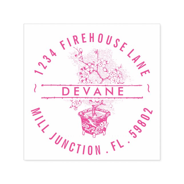 Carimbo de Endereço de Retorno de Autodigitação da (Design)