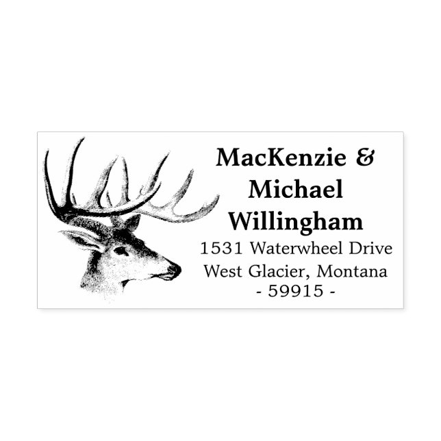 Carimbo de Endereço de Retorno de Autodigitação do (Design)