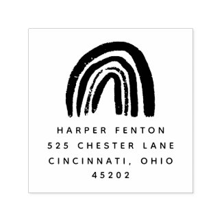 Carimbo de Endereço de Retorno de Autoimpressão do