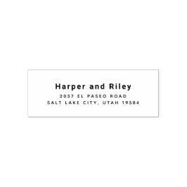 Carimbo de Endereço de Retorno de Autoimpressão Mo