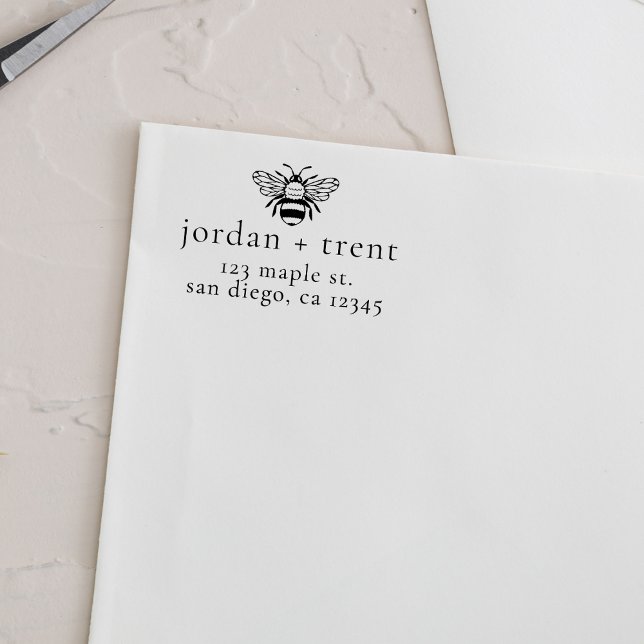 Carimbo de Endereço de Retorno de Bebê Personaliza (Criador carregado)