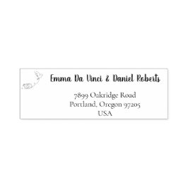 Carimbo de Endereço de Retorno de Casamento em Let