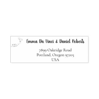 Carimbo de Endereço de Retorno de Casamento em Let