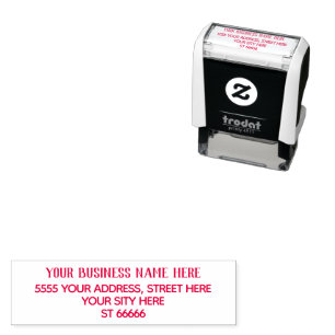 Carimbo de Endereço de Retorno de Nome Personaliza