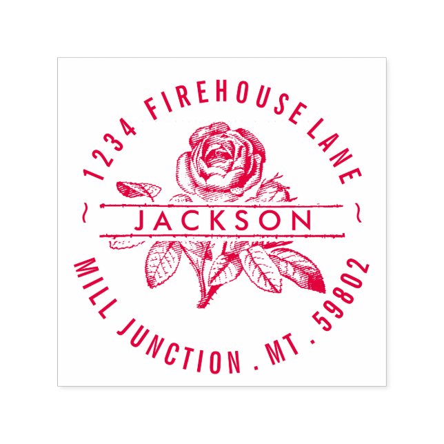 Carimbo de Endereço de Retorno de Tinta Automática (Design)