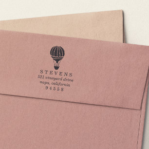 Carimbo de Endereço de Retorno do Balão de Ar Quen