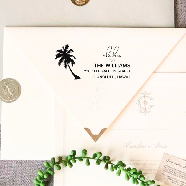 Carimbo de endereço de retorno do Havaí (Criador carregado)