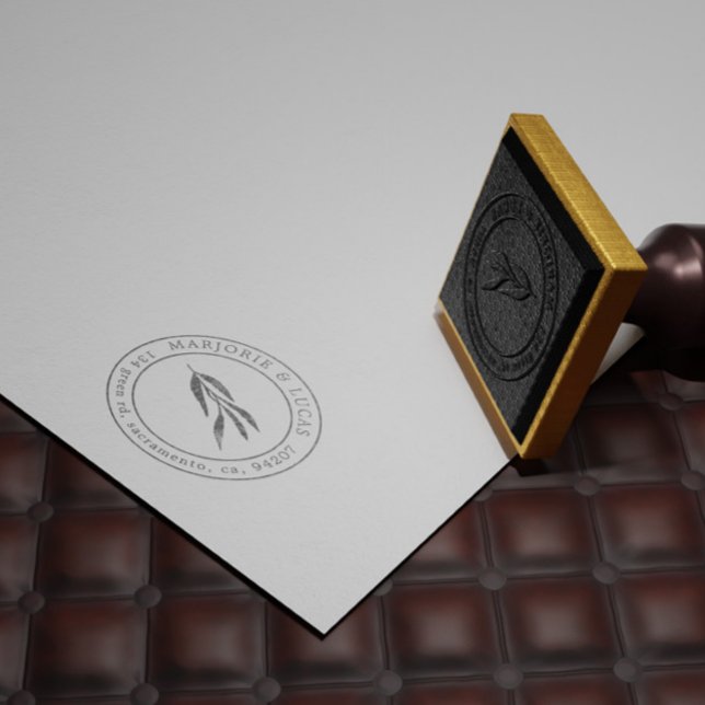 Carimbo de Endereço de Retorno do Monograma de Gar (Criador carregado)