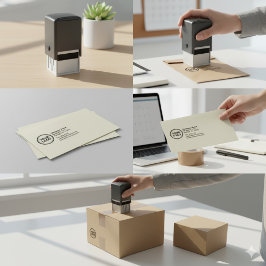 Carimbo de Endereço de Retorno | Logotipo Empresar