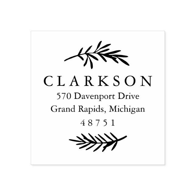 Carimbo de Endereço de Retorno Personalizado da Ra (Impressão)