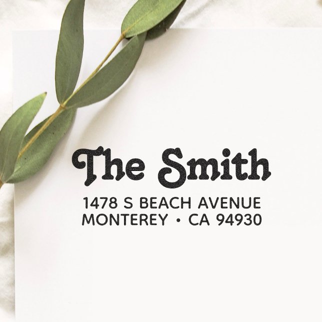 Carimbo de Endereço Personalizado com Tipografia N (Criador carregado)