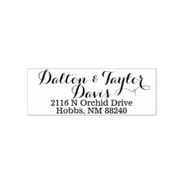 Carimbo de Endereço Personalizado de Autoimpressão