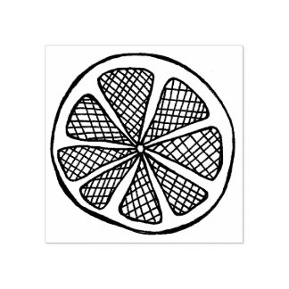 Carimbo de fatia de limão