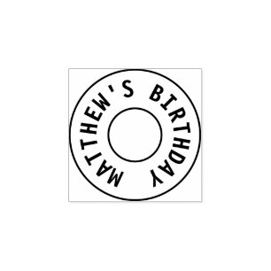 Carimbo de festa de aniversário