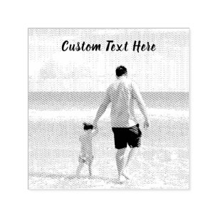 Carimbo de Fotografia Personalizado com Texto Pers