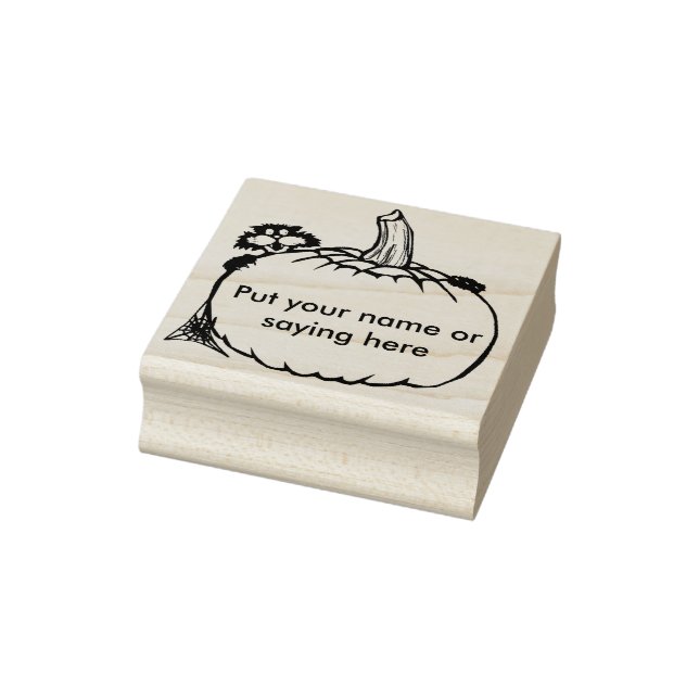 Carimbo de ilustração de Cat e abóbora 2 (Carimbo)