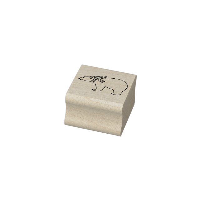 Carimbo de madeira - Urso polar (Carimbo)