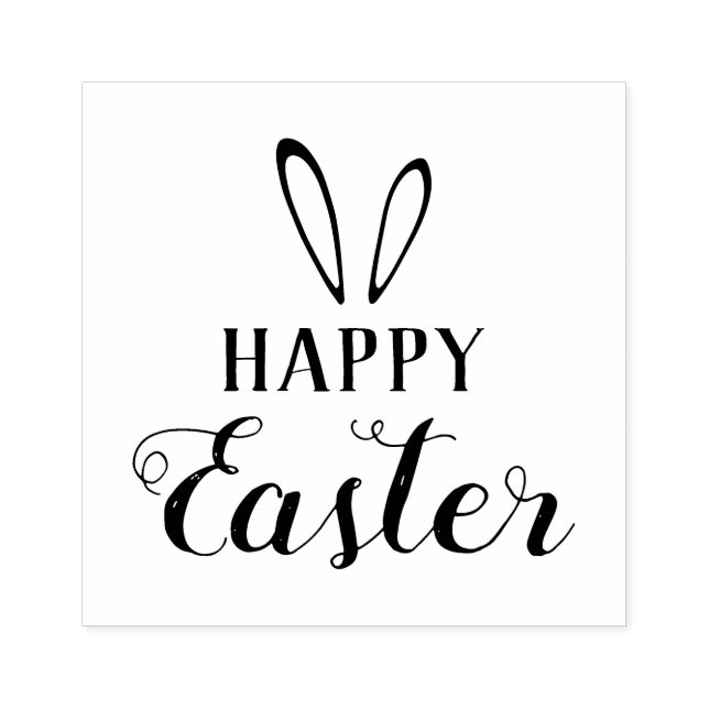 Carimbo de Páscoa DIY. Feliz Páscoa. (Impressão)