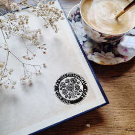 Carimbo De Resíduos Retroativos Com Rosas Para Bib