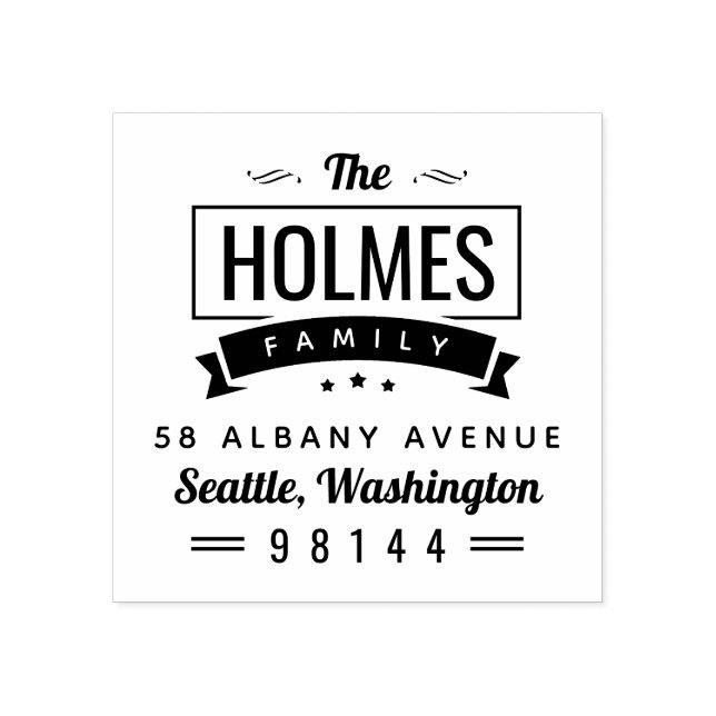 Carimbo de Retorno de Crachá da Família Russo Mode (Impressão)