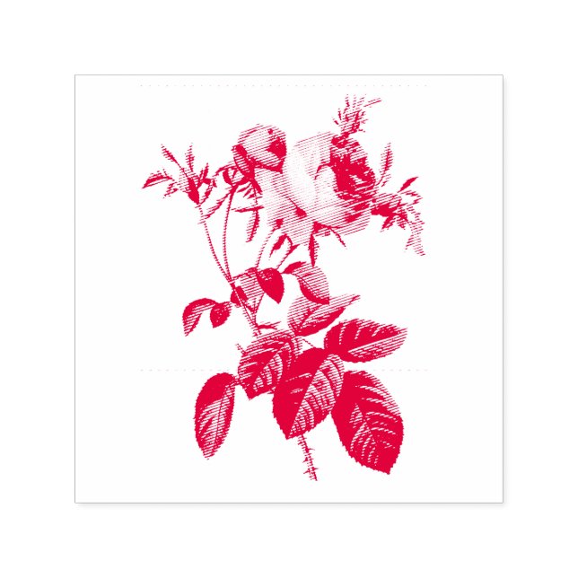 CARIMBO DE ROSA DE VINTAGEM (Design)