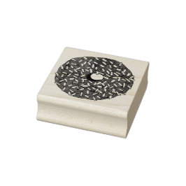 Carimbo de Rosquinha de coco de chocolate Carimbo