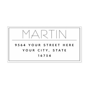 Carimbo de Tinta Automática de Endereço de Retorno