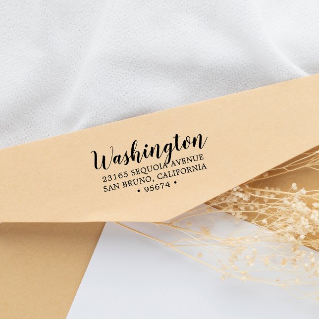 Carimbo de Tinta do Endereço de Devolução da Famíl (Criador carregado)