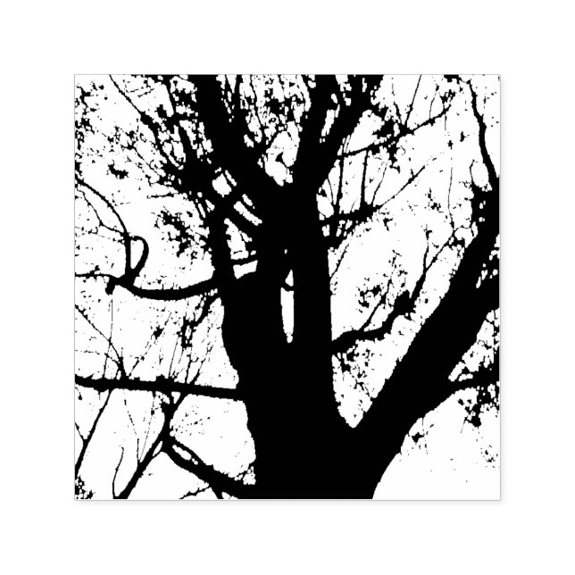 Carimbo de Tree Silhouter Fotografia (Design)