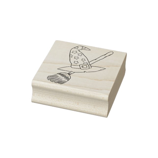 Carimbo de vassoura e de bruxa (Carimbo)