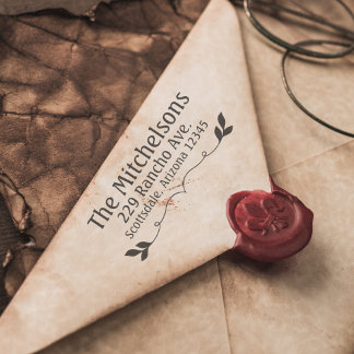 Carimbo do Endereço de Retorno do rico