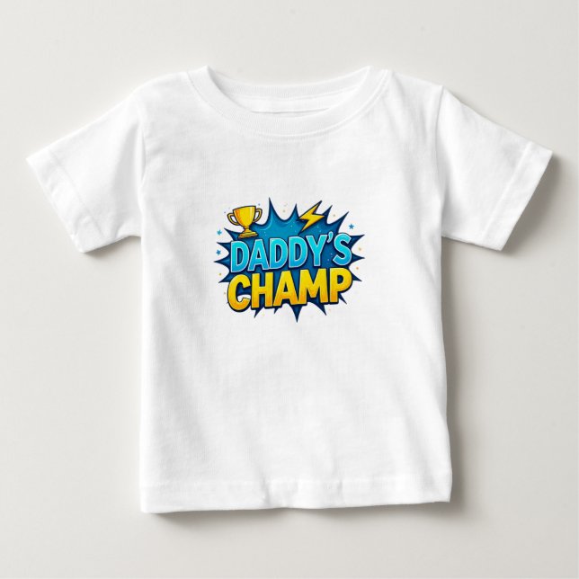 Carimbo do pai Design de texto Bebê T-Shirt (Frente)