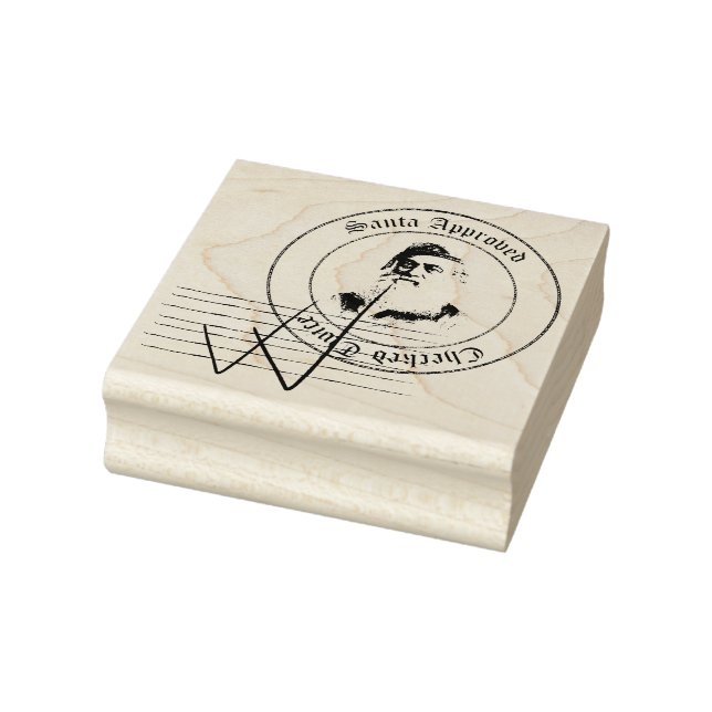 Carimbo do Papai Noel de Aprovação Verificado Duas (Carimbo)