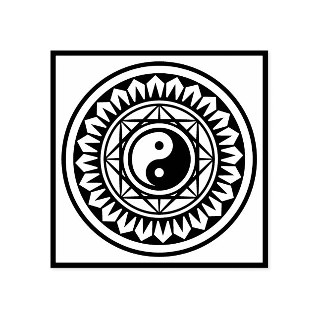 Carimbo Mah Jongg Yin Yang (Impressão)