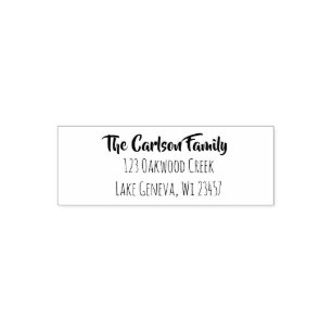 Carimbo Personalizado, Adicione seu nome e endereç