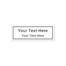 Carimbo Personalizado De Autoimpressão Em Duas Lin