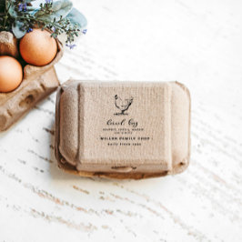 Carimbo Personalizado de Cartonagem de Ovos de Faz